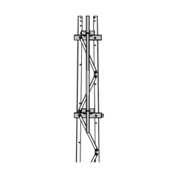 Mástil 2-3/8" x 1.8 m para Montaje en Cara de Torre Super Titan Secciones 1 a 3.