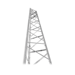 Torre autosoportada titan t-500 de 14.6 metros (48 pies) con base.