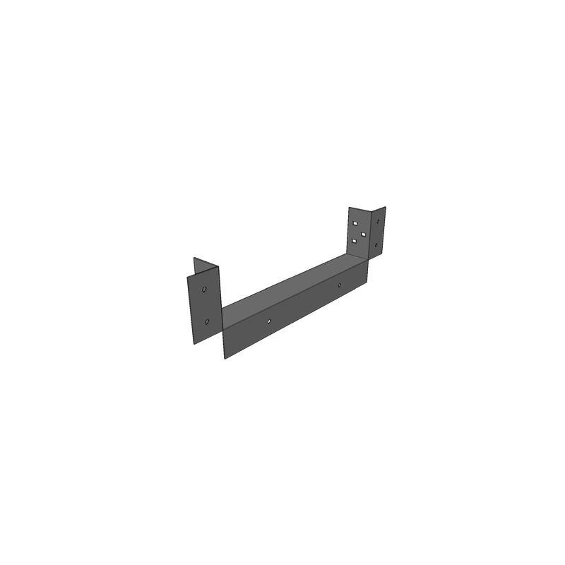 Conector de Escalera de Aluminio a Tablero (Caja), Peralte 3 1/4", Ancho 12", Incluye Tornillería