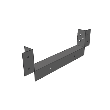 Conector de Escalera de Aluminio a Tablero (Caja), Peralte 3 1/4", Ancho 12", Incluye Tornillería