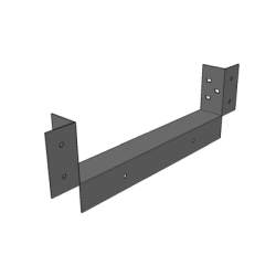 Conector de Escalera de Aluminio a Tablero (Caja), Peralte 3 1/4", Ancho 6", Incluye Tornillería