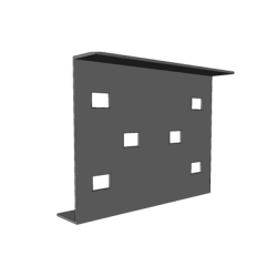 Cople para Uniones de Escalera de Aluminio, Perfil Z, Peralte 3 1/4", Incluye Tornillería