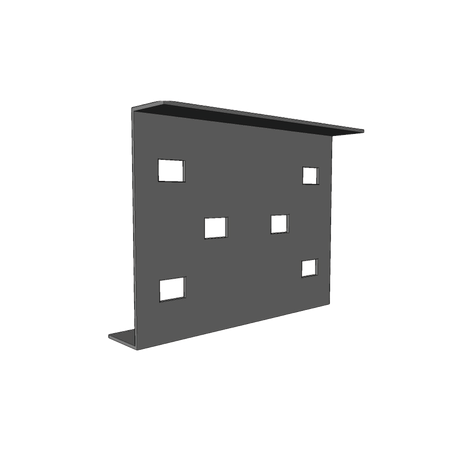 Cople para Uniones de Escalera de Aluminio, Perfil Z, Peralte 3 1/4", Incluye Tornillería