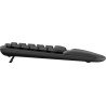 Teclado Logitech Wave Keys, Completo (100%), RF Wireless + Bluetooth, Interruptor de membrana, QWERTY, Grafito
