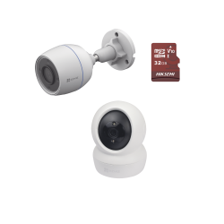 Kit de cámaras WiFi, Incluye 1 pieza C6N Para Uso en Interior, 1 pieza