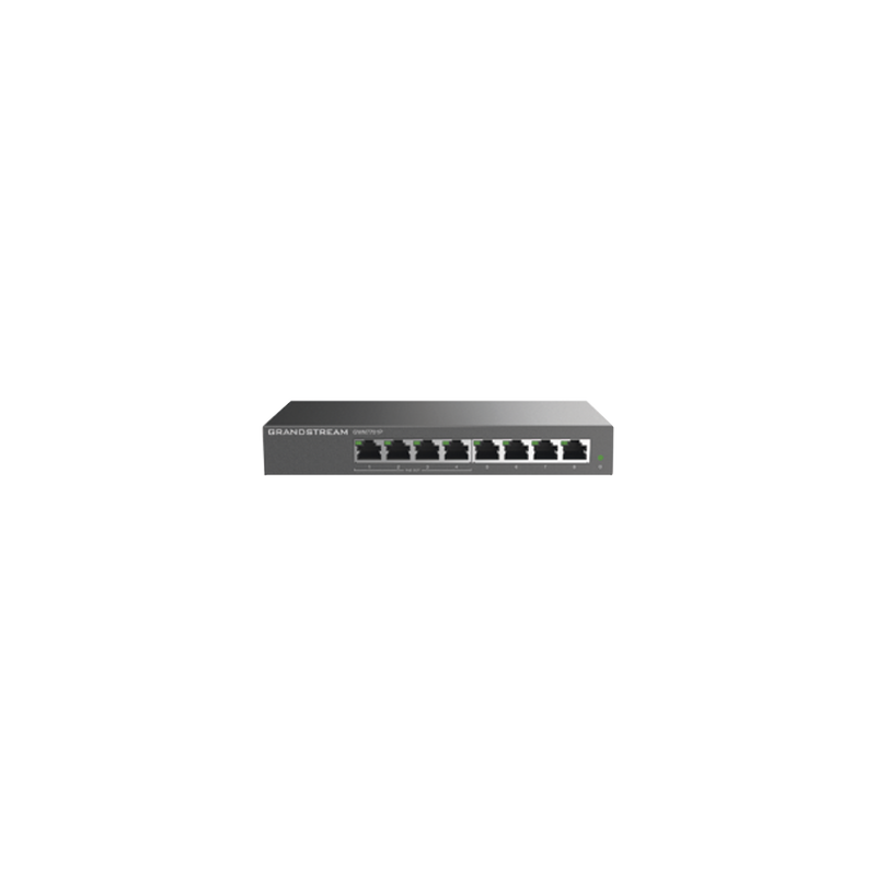 Switch PoE+ Gigabit No Administrable, 8 puertos 10/100/1000 Mbps, 4 puertos PoE+, hasta 60W