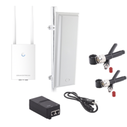 Kit de radio GWN7605LR con antena TXS25619DP, para amplia cobertura de WiFi en 90º, frecuencia (2.4 a 2.5 GHz) y (5.1 a 6.5 GHz)