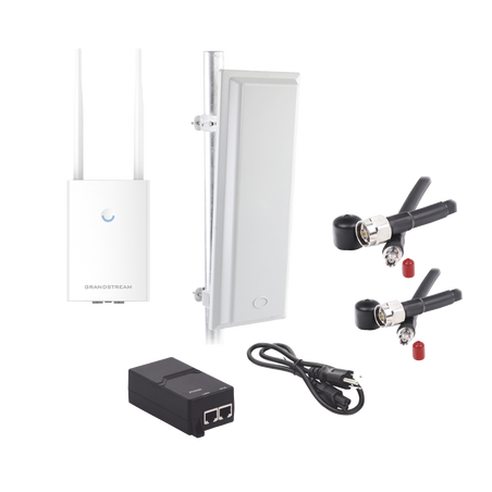 Kit de radio GWN7605LR con antena TXS25619DP, para amplia cobertura de WiFi en 90º, frecuencia (2.4 a 2.5 GHz) y (5.1 a 6.5 GHz)
