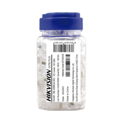 Bote con 100 Piezas de Plug Modular RJ45, Cat 6, Chapado en Oro a 30 Micras, Sin Blindaje, Fácil Instalación, Uso Interior, Sopo