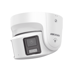[ PROTECCIÓN ACTIVA] Turret IP Panorámica 8 Megapixel, 180°, Imagen a Color 24/7, PoE, WDR 130°, IP67, ACUSENSE, Protección Acti