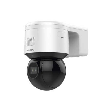 Domo PTZ IP 4 Megapixel, 4X Zoom Óptico, 50 mts IR EXIR, Luz Estroboscópica, Sirena Integrada, WDR 120 dB, PoE+, IP66, Ultra Baj
