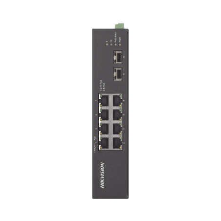 Switch Industrial No Administrable Gigabit, 6 Puertos Gigabit PoE+ (30 W) + 2 Puertos Gigabit PoE++ (60 W), 2 Puertos SFP, 120 W