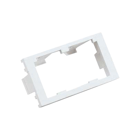 Inserto Plano de 1/3, Espacio para Dos Módulos Mini-Com®, Color Blanco Mate
