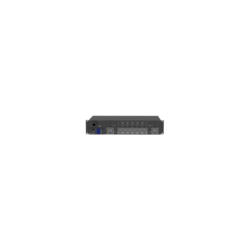 PDU Switchable y Monitoreable por Toma (MS) para Distribución de Energía, Enchufe de Entrada NEMA L6-30P, Con 12 Salidas C13 y 4