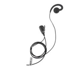 Micrófono de solapa con audífono ajustable al oído para HYT TC-500, 518, 600, 610, 700 y para Motorola GP300, SP-50, P1225, PRO3