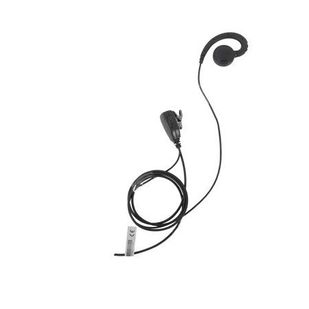 Micrófono de solapa con audífono ajustable al oído para Motorola HT-750, 1250, 1550, PRO5150/5350/5450/5550/7150/7350/7450/7550/