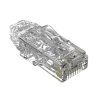 Plug RJ45 Cat6/6A, Para Cable UTP de Calibre 28 AWG, Chapado en Oro de 50 micras, Paquete de 100 piezas