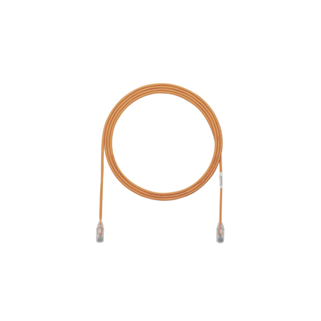 Cable de Parcheo TX6, UTP Cat6, Diámetro Reducido (28AWG), Color Naranja, 3ft