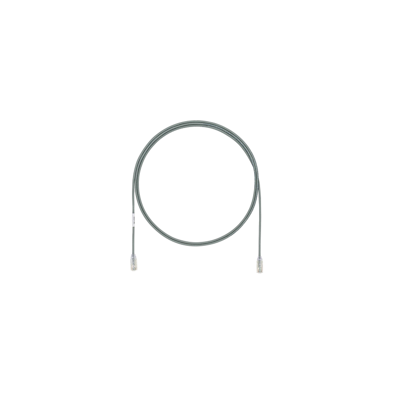 Cable de Parcheo TX6, UTP Cat6, Diámetro Reducido (28AWG), Color Gris, 5ft