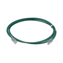 Cable de Parcheo UTP Cat6A, CM/LSZH, Diámetro Reducido (28AWG), Color Verde, 5ft