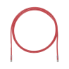 Cable de Parcheo UTP, Cat6A, 24 AWG, CM, Color Rojo, 7ft