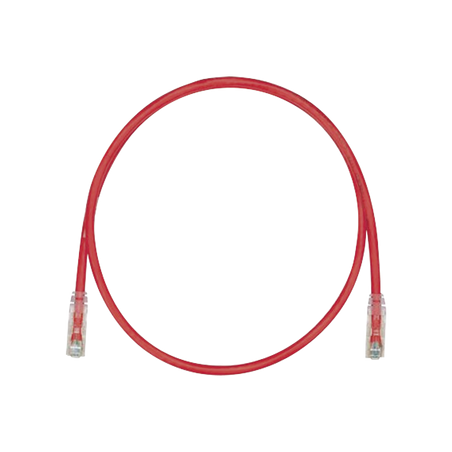 Cable de Parcheo TX6, UTP Cat6, 24 AWG, CM, Color Rojo, 100ft