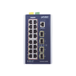 Switch Industrial Capa 3, 16 Puertos 10/100/1000T 802.3 AT POE +, 4 Puertos 1G, 2.5G SFP