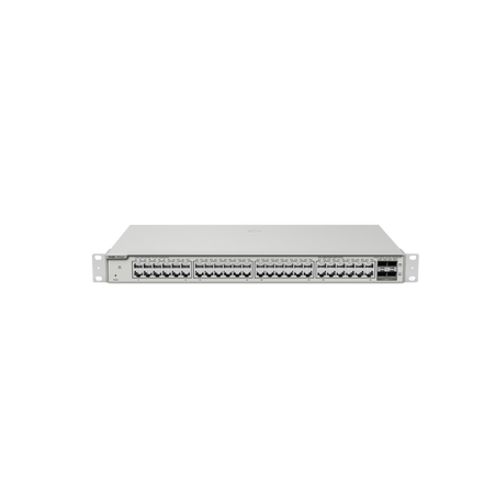 Switch Administrable capa 2 con 48 puertos Gigabit + 4 SFP+ para fibra 10Gb, gestión gratuita desde la nube