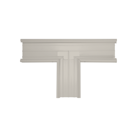 Sección en "T" color Marfil de PVC auto extinguible, para canaleta TEK-100-M (5576-17001)