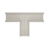 Sección en "T" color Marfil de PVC auto extinguible, para canaleta TEK-100-M (5576-17001)