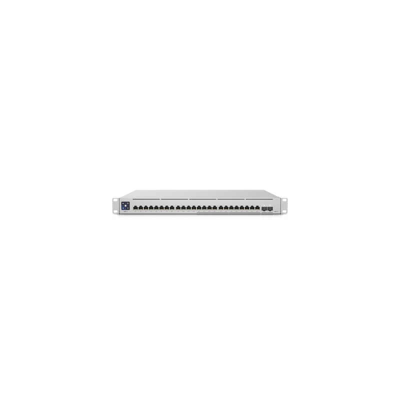 UniFi Switch Empresarial Capa 3 de 24 puertos PoE 802.3af/at (12 puertos 2.5G y 12 puertos 1G) + 2 puertos 1/10G SFP+, 400W, pan