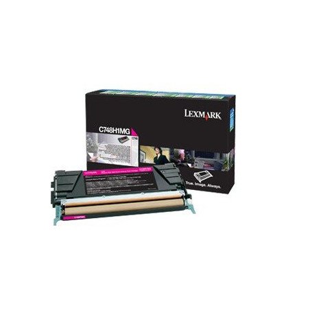 Tóner Lexmark C748H1MG, 10000 páginas, magenta, para Lexmark C748