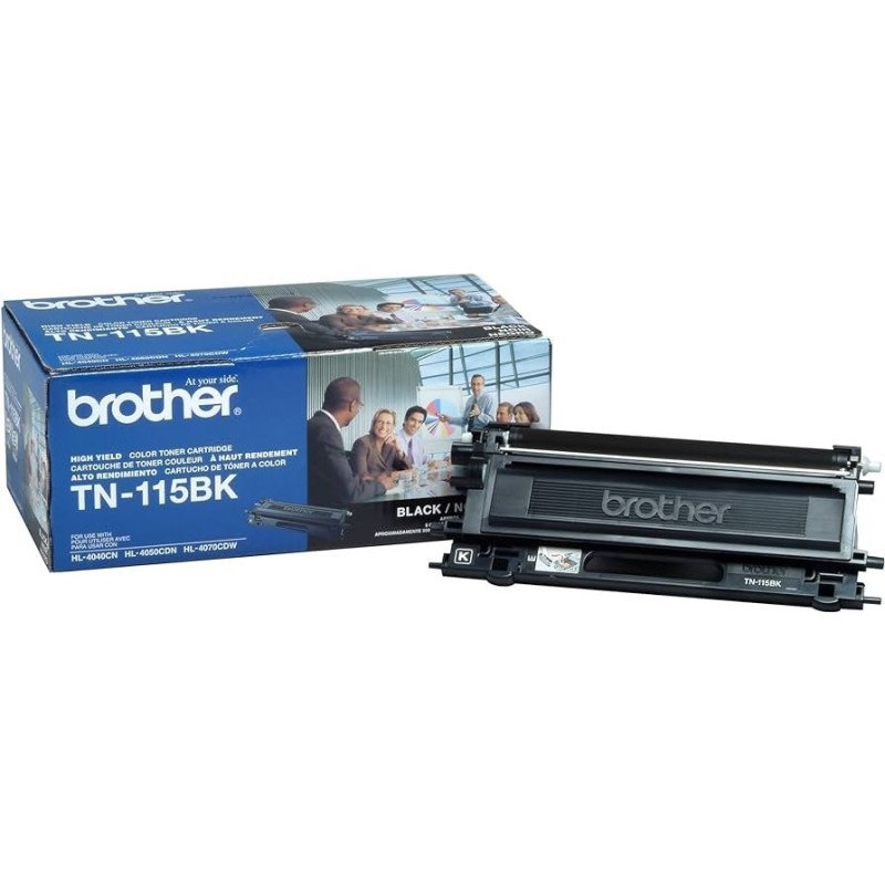 Tóner Brother TN-115BK, Alto Rendimiento, 5,000 Páginas, MFC9000/HL4000, Color Negro