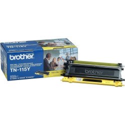 Tóner Brother TN115Y alto rendimiento, 4,000 páginas, MFC9000/HL4000, color amarillo