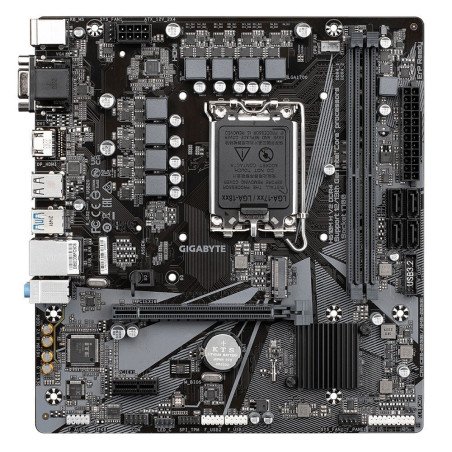 Tarjeta madre Gigabyte H610M H V2 DDR4, Intel, LGA 1700, Celeron, Core i3, Core i5, Core i7, Corei9,..., DDR4-SDRAM, 64 GB, DIMM