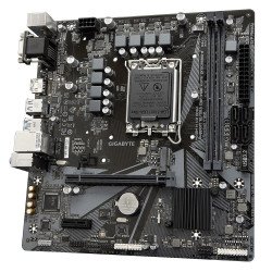 Tarjeta madre Gigabyte H610M H V2 DDR4, Intel, LGA 1700, Celeron, Core i3, Core i5, Core i7, Corei9,..., DDR4-SDRAM, 64 GB, DIMM