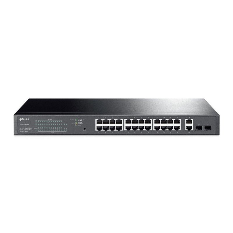 Switch PoE administrable TP-Link TL-SG1428PE, L2, Gigabit Ethernet (10/100/1000), Energía sobre Ethernet, Montaje en rack, 1U