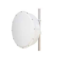 Antena direccional de alta resistencia, ganancia 30 dbi, (4.9 -6.5 GHz), plato hondo para mayor inmunidad al ruido, conectores n