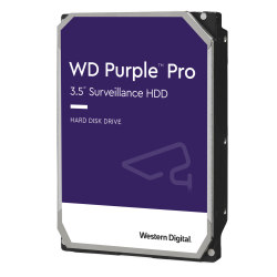 Disco duro interno WD purple pro 14tb 3.5 escritorio SATA3 6GB/s 512mb 7200rpm 24x7 ia DVR NVR 1-16 bahías 1-64 cámaras