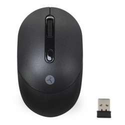 Mouse TechZone TZMOUG201-INA - negro, 4 botones, inalámbrico, plug and play, 800/1200/1600 dpi
