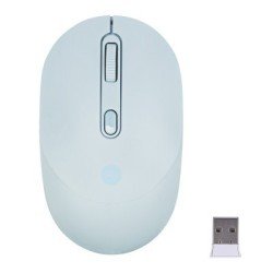 Mouse TechZone TZMOUG203-INA - azul, 4 botones, inalámbrico, plug and play, 800/1200/1600 dpi