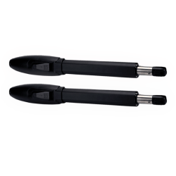 Kit de pistones aluminio antioxidante, para puertas abatibles con doble servicio, soporta 300 kg por puerta, fácil instalación,