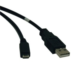 Cable USB 2.0 de Alta Velocidad Tripp-Lite U050-006 - USB A, Micro-USB B, Macho/Macho, 1.83 m, Negro