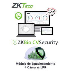 Modulo Vitalicio de acceso por placas vehiculares para BioCVSecurity, 10 000 Usuarios, 1000 Áreas, 1000 Departamentos, Soporta 4