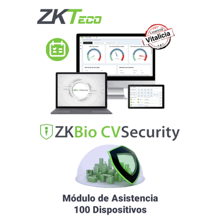 Modulo Vitalicio de Asistencia para BioCVSecurity para 100 puntos de asistencia, Hasta 30 000 Usuarios
