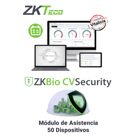 Modulo Vitalicio de Asistencia para BioCVSecurity para 50 puntos de asistencia, Hasta 30 000 Usuarios