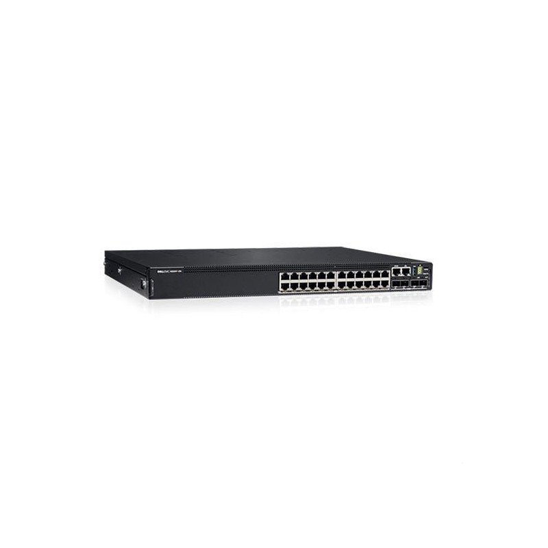 Switch Dell N3224P-ON, 24 x Gigabit Ethernet, POE 30W, Montaje en rack, 1U