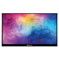 Monitor Verbatim Portátil 14", Full HD, Resolución 1920 x 1080, Color Negro