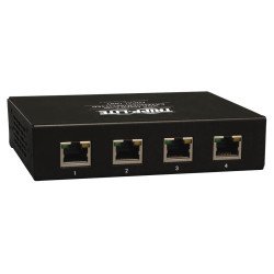 Tripp Lite B132-004-2 Divisor Extensor VGA de 4 puertos sobre Cat5 y Cat6, Transmisor Estilo Caja para Video, Hasta 304.8 m