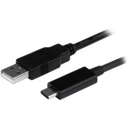 Cable USB Type-C StarTech.com - 1 m, USB A, USB C, Macho/Macho, Negro